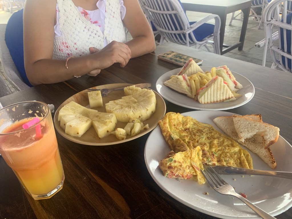 Food spread at Jackson's