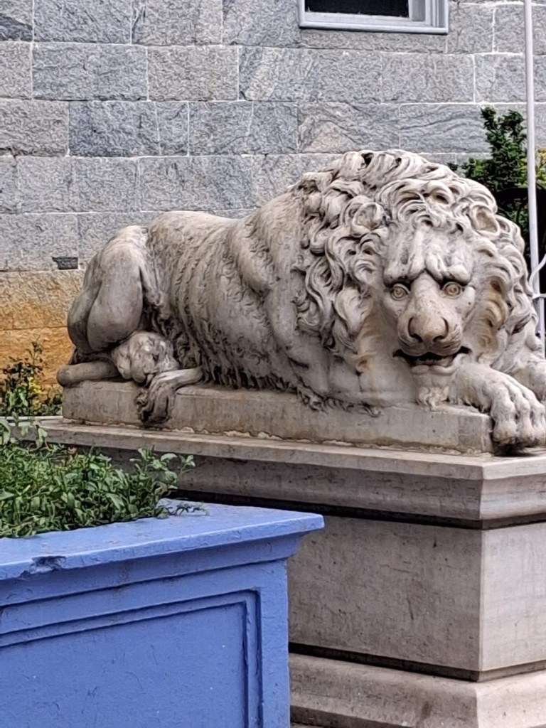 Lion Statue at the entrance